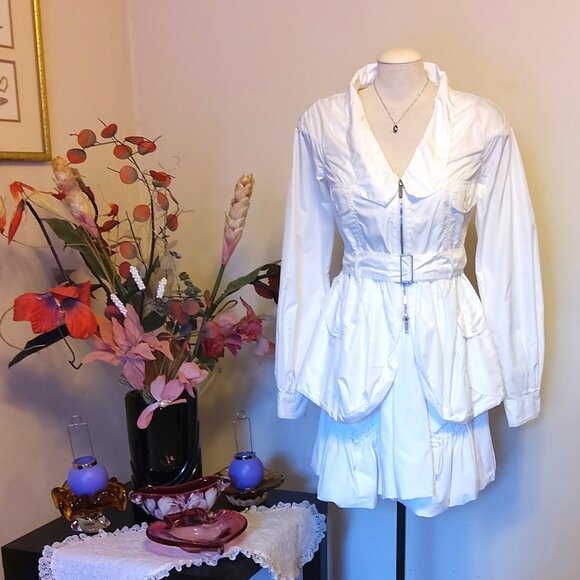 NWT MC PLANET Women's High Quality Casual White Jacket Lightweight Size 6 S - Picture 3 of 8